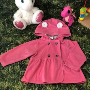 Baby Girls Pink Peplum Jacket size 12M